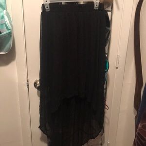 High low skirt!